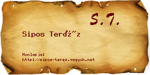 Sipos Teréz névjegykártya