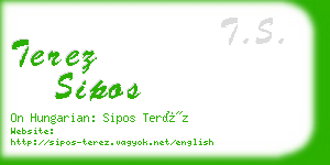 terez sipos business card